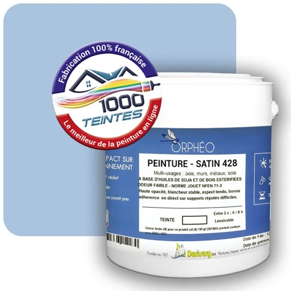 Peinture Anticorrosion Natura Orphéo® Les Bleus (Mille Teintes E14-42) Intérieur/Extérieur SATIN