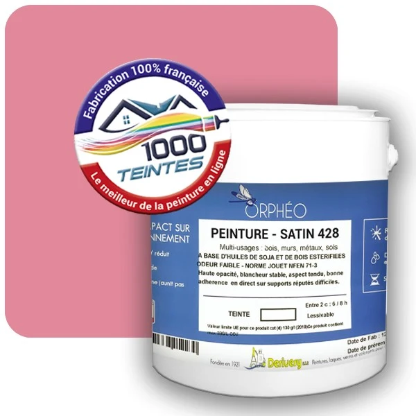 Peinture Anticorrosion Natura Orphéo® Les Roses (Mille Teintes E1-44) Intérieur/Extérieur SATIN