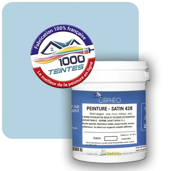 Peinture Anticorrosion Natura Orphéo® Les Bleus (Mille Teintes E14-32) Intérieur/Extérieur SATIN