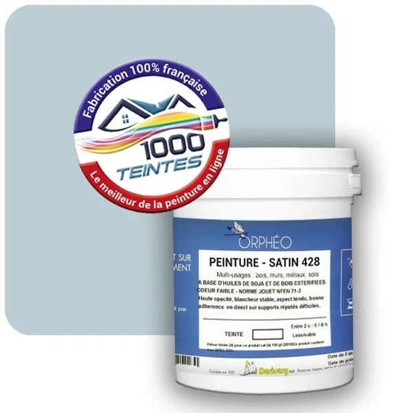 Peinture Anticorrosion Natura Orphéo® Les Bleus (Mille Teintes E14-31) Intérieur/Extérieur SATIN