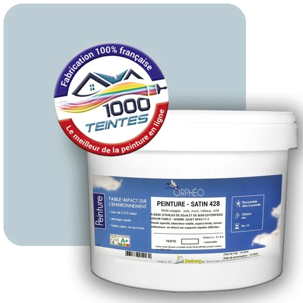 Peinture Anticorrosion Natura Orphéo® Les Bleus (Mille Teintes E14-31) Intérieur/Extérieur SATIN