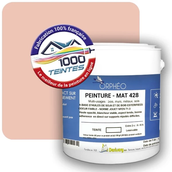 Peinture Anticorrosion Natura Orphéo® Les Rouges (Mille Teintes E3-6) Intérieur/Extérieur MAT