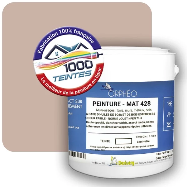 Peinture Anticorrosion Natura Orphéo® Les Rouges (Mille Teintes E3-57) Intérieur/Extérieur MAT