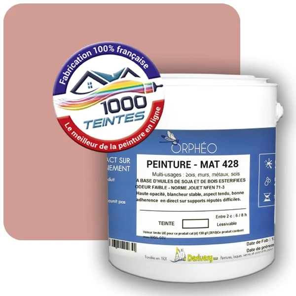 Peinture Anticorrosion Natura Orphéo® Les Rouges (Mille Teintes E3-13) Intérieur/Extérieur MAT
