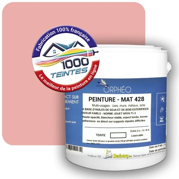 Peinture Anticorrosion Natura Orphéo® Les Roses (Mille Teintes E2-47) Intérieur/Extérieur MAT