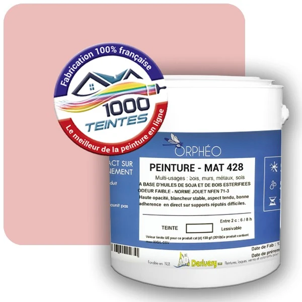Peinture Anticorrosion Natura Orphéo® Les Roses (Mille Teintes E2-46) Intérieur/Extérieur MAT