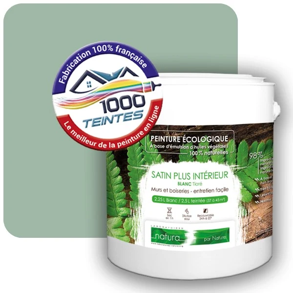 Peinture Natura Tassili® Les Verts (Mille Teintes E12-13) Intérieur SATIN