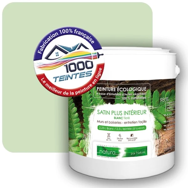 Peinture Natura Tassili® Les Verts (Mille Teintes E11-6) Intérieur SATIN