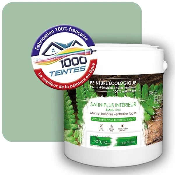 Peinture Natura Tassili® Les Verts (Mille Teintes E11-53) Intérieur SATIN
