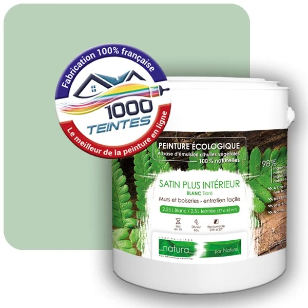 Peinture Natura Tassili® Les Verts (Mille Teintes E11-52) Intérieur SATIN