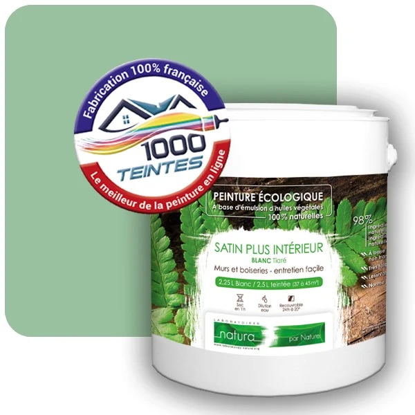 Peinture Natura Tassili® Les Verts (Mille Teintes E11-48) Intérieur SATIN