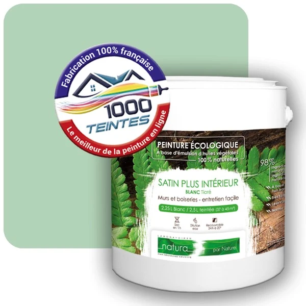 Peinture Natura Tassili® Les Verts (Mille Teintes E11-47) Intérieur SATIN