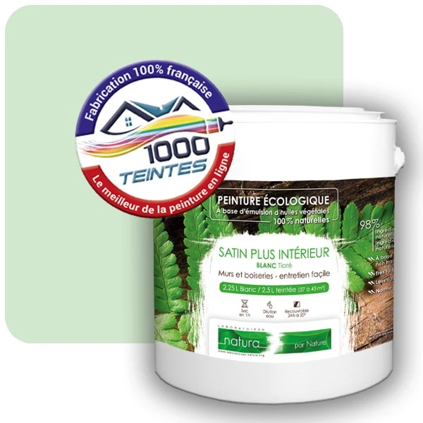 Peinture Natura Tassili® Les Verts (Mille Teintes E11-41) Intérieur SATIN