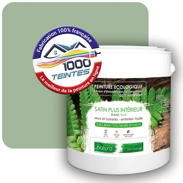 Peinture Natura Tassili® Les Verts (Mille Teintes E11-32) Intérieur SATIN