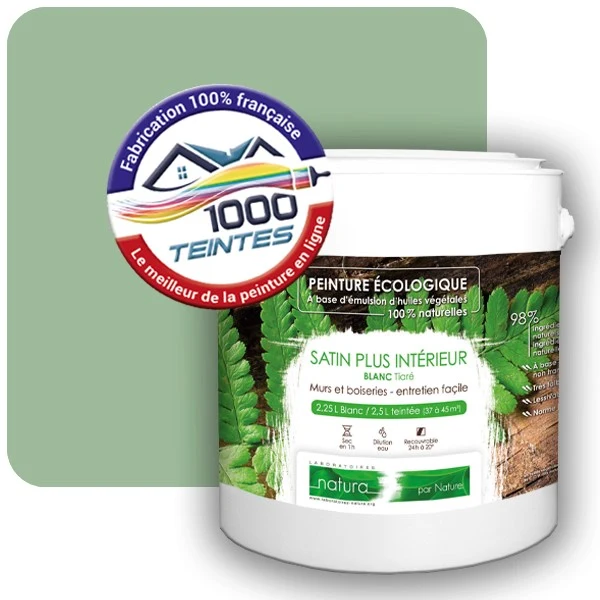 Peinture Natura Tassili® Les Verts (Mille Teintes E11-28) Intérieur SATIN