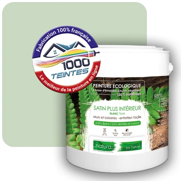 Peinture Natura Tassili® Les Verts (Mille Teintes E11-26) Intérieur SATIN