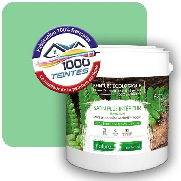 Peinture Natura Tassili® Les Verts (Mille Teintes E11-23) Intérieur SATIN