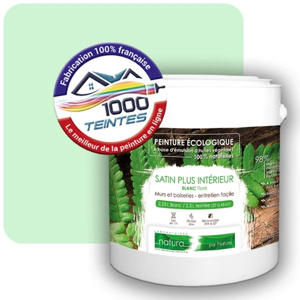 Peinture Natura Tassili® Les Verts (Mille Teintes E11-22) Intérieur SATIN