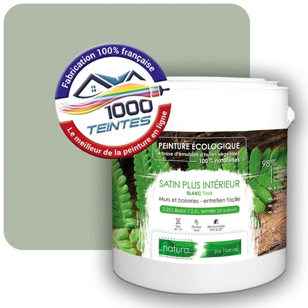 Peinture Natura Tassili® Les Verts (Mille Teintes E11-17) Intérieur SATIN