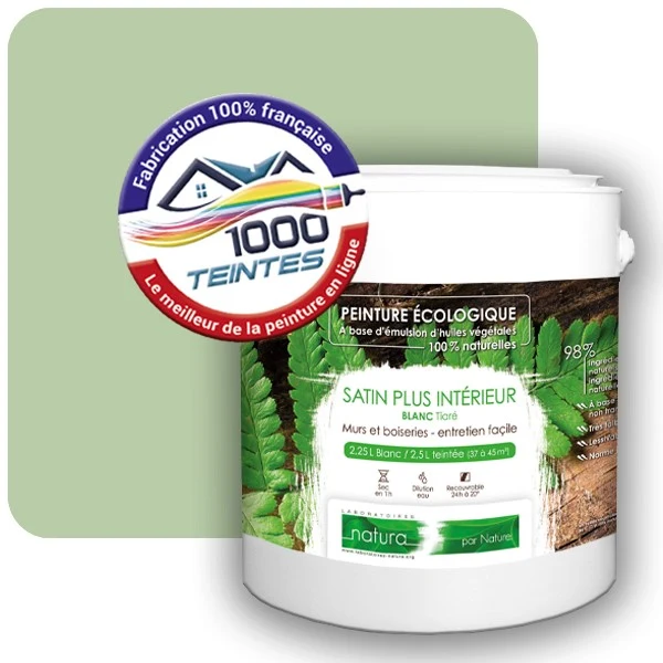Peinture Natura Tassili® Les Verts (Mille Teintes E11-12) Intérieur SATIN