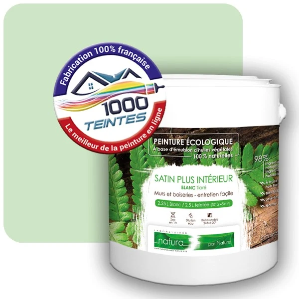 Peinture Natura Tassili® Les Verts (Mille Teintes E11-1) Intérieur SATIN