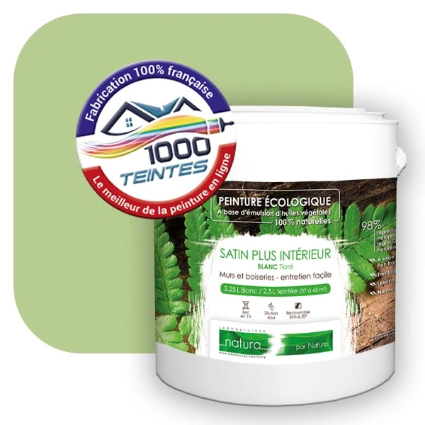 Peinture Natura Tassili® Les Verts (Mille Teintes E10-7) Intérieur SATIN
