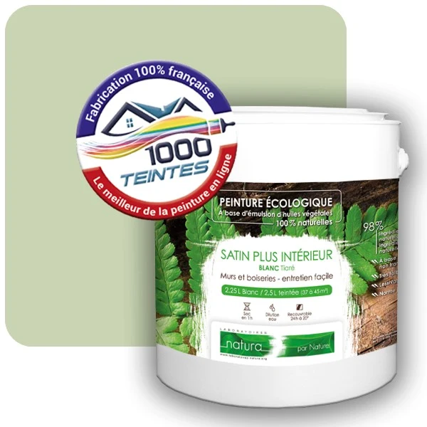 Peinture Natura Tassili® Les Verts (Mille Teintes E10-52) Intérieur SATIN