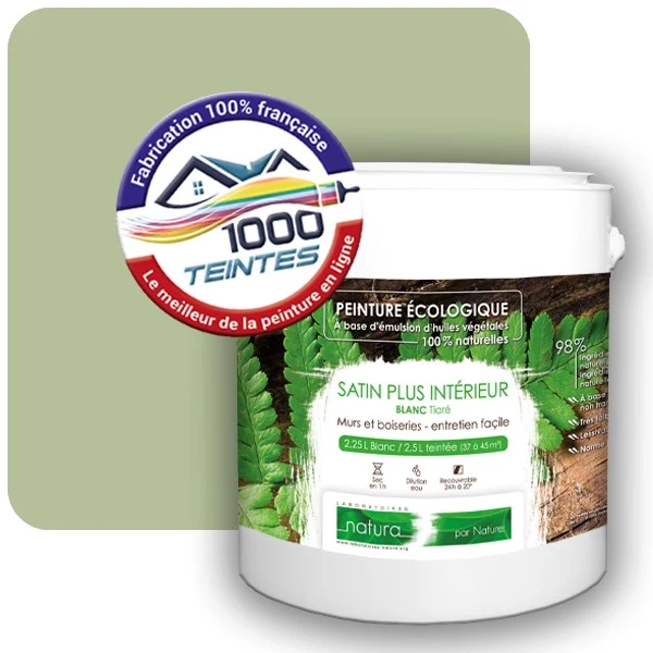 Peinture Natura Tassili® Les Verts (Mille Teintes E10-33) Intérieur SATIN