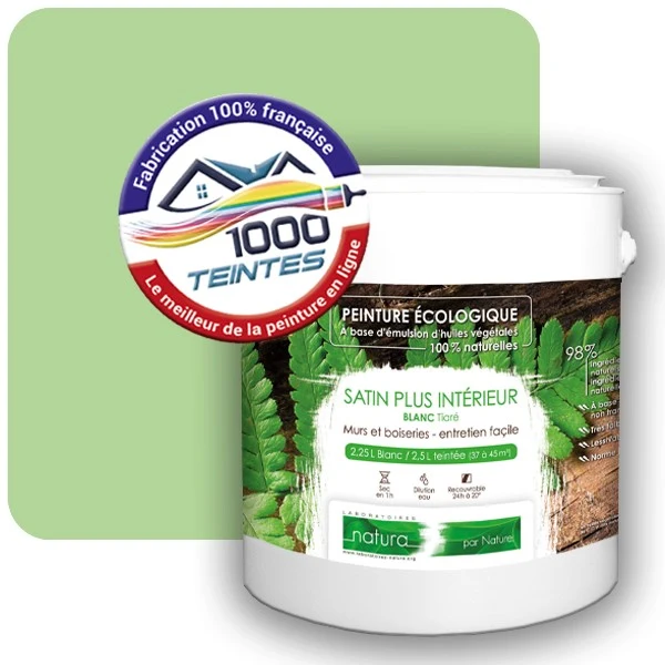 Peinture Natura Tassili® Les Verts (Mille Teintes E10-27) Intérieur SATIN