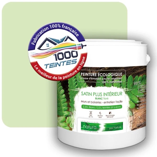 Peinture Natura Tassili® Les Verts (Mille Teintes E10-26) Intérieur SATIN