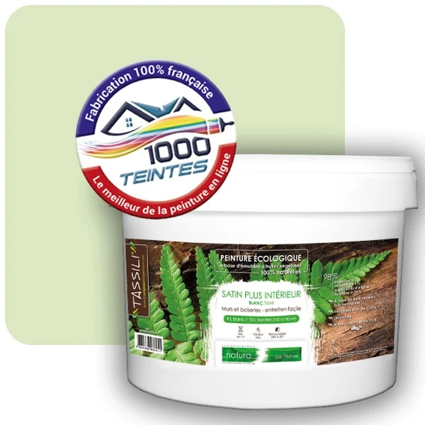 Peinture Natura Tassili® Les Verts (Mille Teintes E10-21) Intérieur SATIN