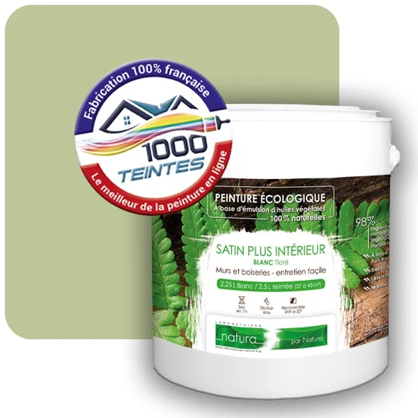 Peinture Natura Tassili® Les Verts (Mille Teintes E10-13) Intérieur SATIN