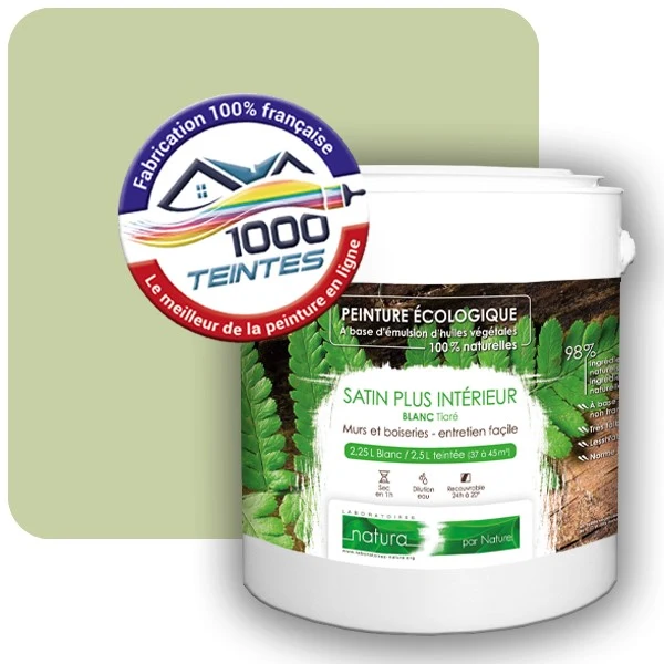 Peinture Natura Tassili® Les Verts (Mille Teintes E10-12) Intérieur SATIN