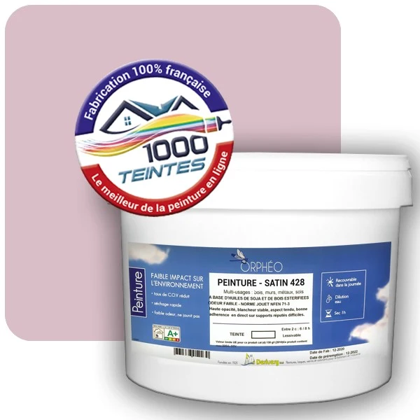 Peinture Anticorrosion Natura Orphéo® Les Roses (Mille Teintes E1-1) Intérieur/Extérieur SATIN