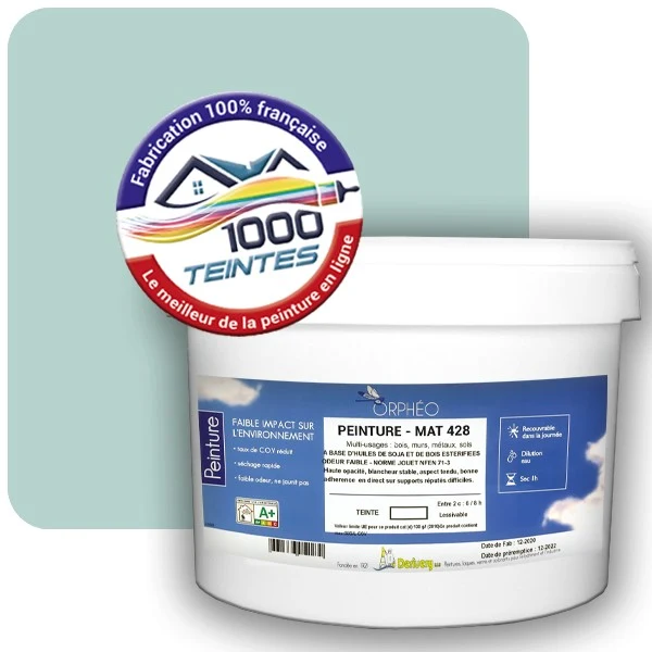 Peinture Anticorrosion Natura Orphéo® Pierre de Volvic (Couleurs de France 458-2301-15) Intérieur/Extérieur MAT