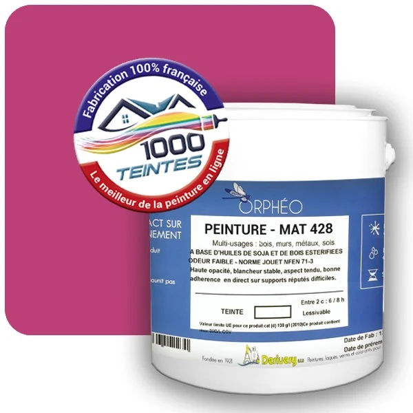 Peinture Anticorrosion Natura Orphéo® Telemagenta (RAL Classic 4010) Intérieur/Extérieur MAT
