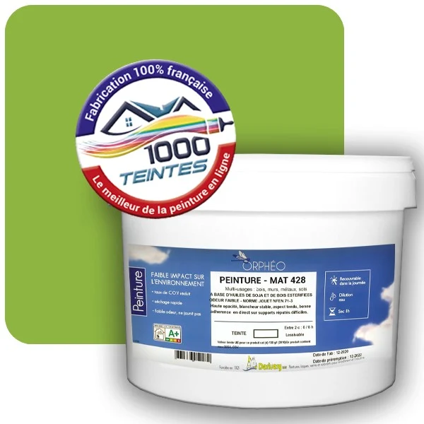 Peinture Anticorrosion Natura Orphéo® Les Verts (Mille Teintes E10-4) Intérieur/Extérieur MAT
