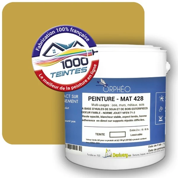 Peinture Anticorrosion Natura Orphéo® Les Jaunes (Mille Teintes E8-9) Intérieur/Extérieur MAT