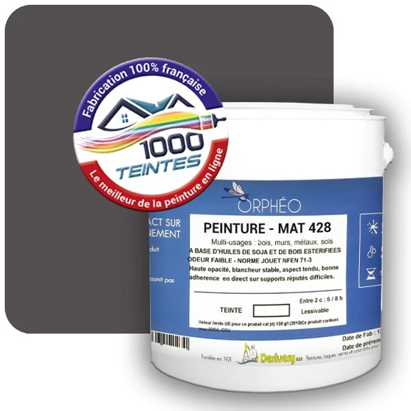 Peinture Anticorrosion Natura Orphéo® Les Bleus pleins (Mille Teintes E25-50) Intérieur/Extérieur MAT