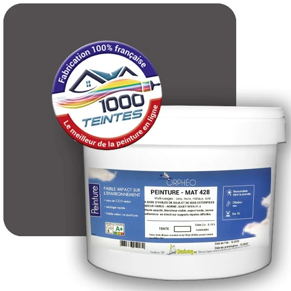 Peinture Anticorrosion Natura Orphéo® Les Bleus pleins (Mille Teintes E25-50) Intérieur/Extérieur MAT