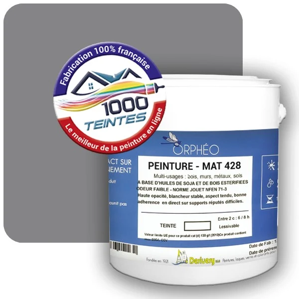 Peinture Anticorrosion Natura Orphéo® Les Bleus pleins (Mille Teintes E25-47) Intérieur/Extérieur MAT