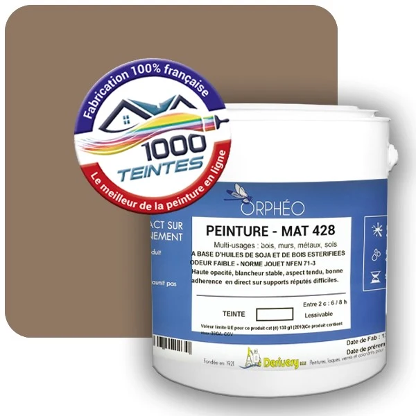 Peinture Anticorrosion Natura Orphéo® Les Bruns pleins (Mille Teintes E25-38) Intérieur/Extérieur MAT