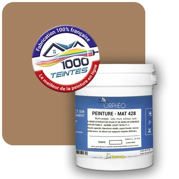 Peinture Anticorrosion Natura Orphéo® Les Bruns pleins (Mille Teintes E25-37) Intérieur/Extérieur MAT