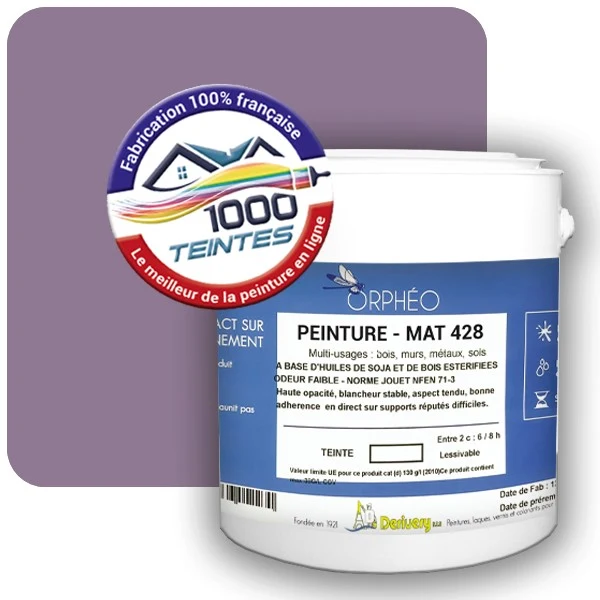 Peinture Anticorrosion Natura Orphéo® Les Violets (Mille Teintes E15-54) Intérieur/Extérieur MAT