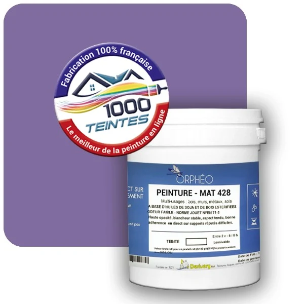 Peinture Anticorrosion Natura Orphéo® Les Violets (Mille Teintes E15-50) Intérieur/Extérieur MAT