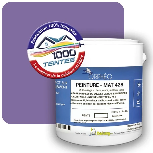 Peinture Anticorrosion Natura Orphéo® Les Violets (Mille Teintes E15-50) Intérieur/Extérieur MAT