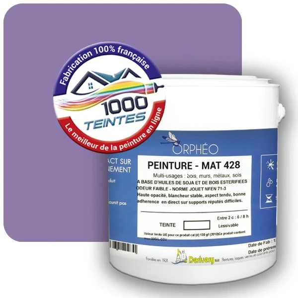 Peinture Anticorrosion Natura Orphéo® Les Violets (Mille Teintes E15-49) Intérieur/Extérieur MAT