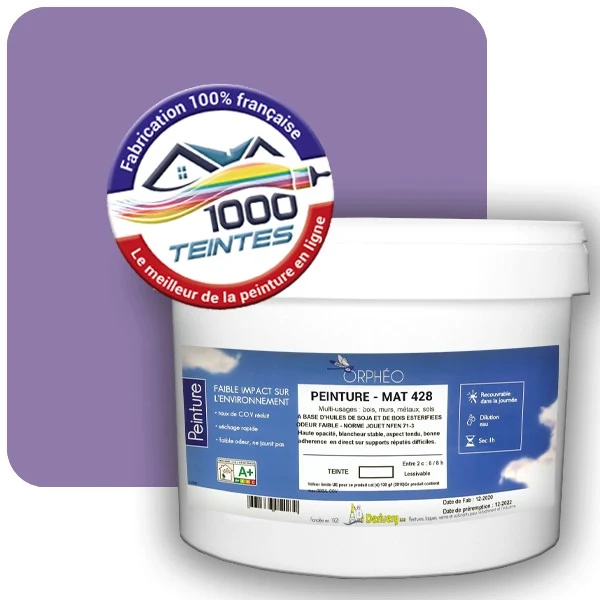 Peinture Anticorrosion Natura Orphéo® Les Violets (Mille Teintes E15-49) Intérieur/Extérieur MAT