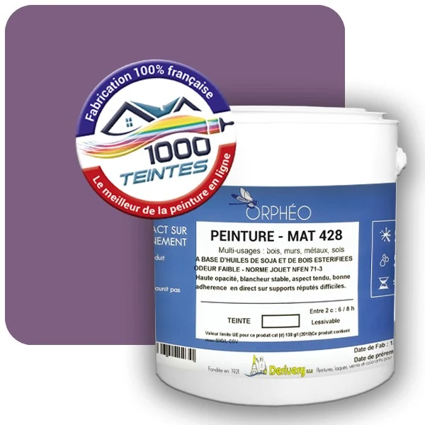 Peinture Anticorrosion Natura Orphéo® Les Violets (Mille Teintes E15-45) Intérieur/Extérieur MAT