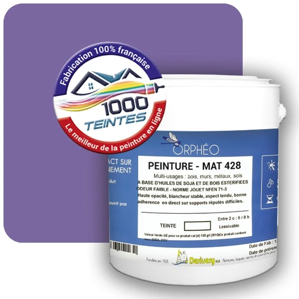 Peinture Anticorrosion Natura Orphéo® Les Violets (Mille Teintes E15-30) Intérieur/Extérieur MAT